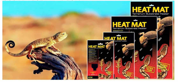 Коврик для рептилий с обогревом 16 Вт 26.5x28 см (PT2017)