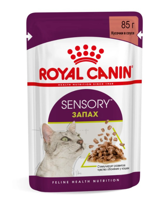 Влажный корм для кошек Royal Canin Sensory Smell (соус) (85 гр*12 шт)