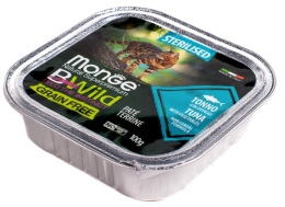 Паштет для кошек Monge Cat BWild Sterilised (тунец, овощи)
