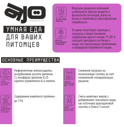 Сухой корм для кошек AJO Special Line Delicate Taste Adult Cat