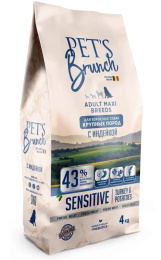 Сухой корм для собак крупных пород Pet's Brunch Adult Maxi Breeds (индейка, картофель)