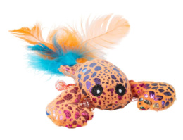 Игрушка Mr.Kranch для кошек Лобстер плюшевая с кошачьей мятой и перышками голубая