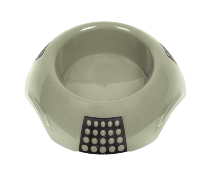 Миска пластиковая нескользящая для животных LUNA RUBB (S, 19 см)