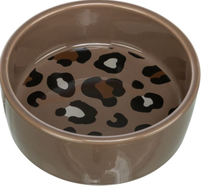Миска для кошек Trixie Leo (коричневая) (0.3л/диам.12см)