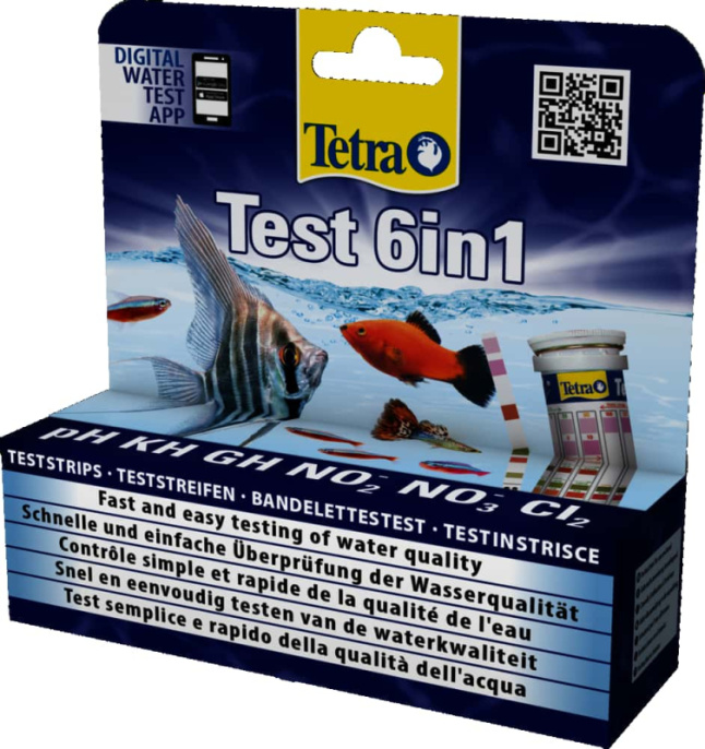 Тестовые полоски для определения качества воды Tetra Test 6 in 1 (25 шт.)