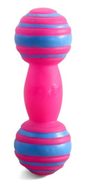 Triol Игрушка для собак из винила "Гантель полосатая", 110мм