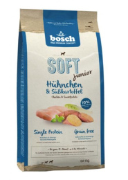 Сухой корм для собак Bosch SOFT Junior (цыпленок с бататом)