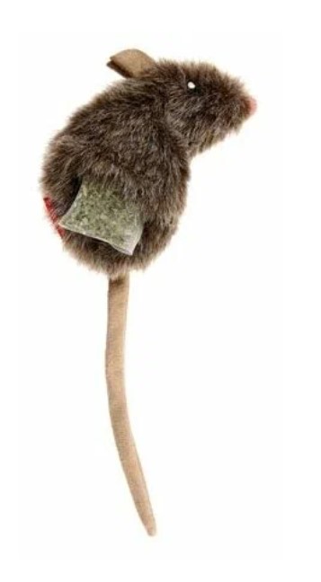 Игрушка для кошек GiGwi Refillable Catnip Мышка с кошачьей мятой (10 см)
