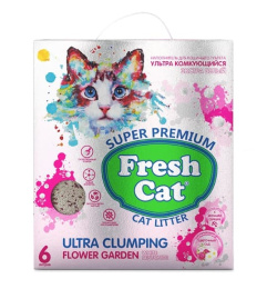 Комкующийся наполнитель Fresh Cat Цветущий сад