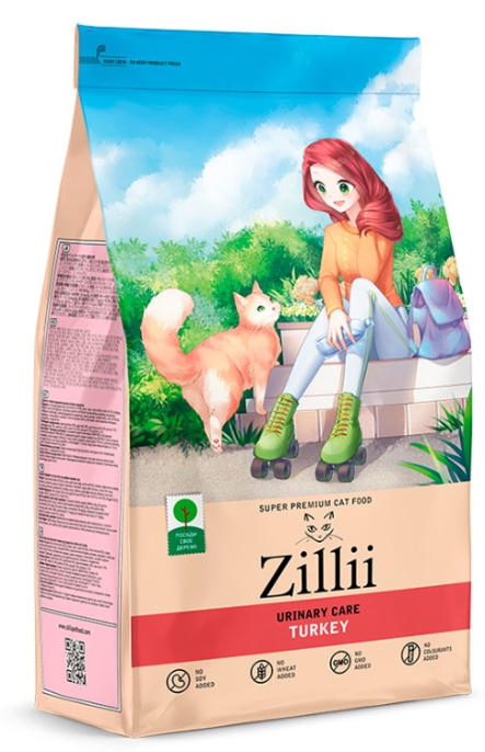 Сухой корм для кошек ZILLII Urinary Care Adult Cat (индейка) (400 гр)
