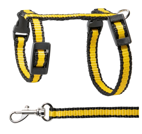 Комплект шлейка и поводок для морской свинки из капрона Прогулка