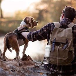 Поилка дорожная для животных FIDA (серая)
