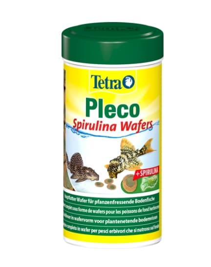 Корм для всех видов травоядных донных рыб Tetra Pleco Spirulina Wafers