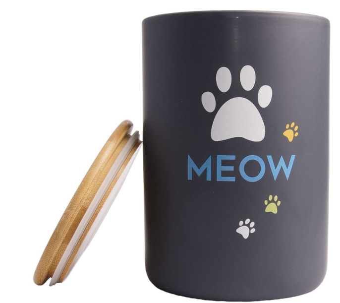 Бокс для хранения корма для кошек Mr.Kranch керамический MEOW (1.9 л)