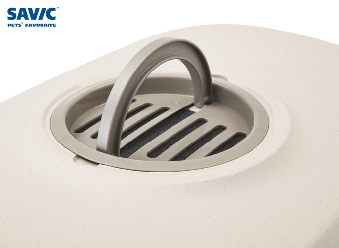 Туалет для кошек SAVIC "LEO Happy Planet " (мокка гранит / тепло-серый)