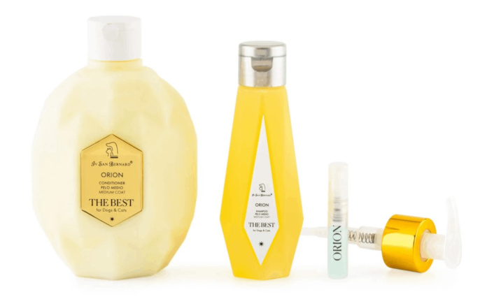 Набор Orion кондиционер для средней шерсти 500 мл, шампунь 120 мл + парфюм 2 мл ISB The Best line (500 мл/ 120 мл/ 2 мл)