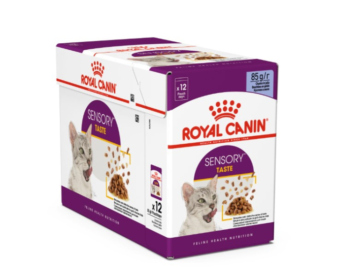 Влажный корм для кошек Royal Canin Sensory Taste (желе) (85 гр*12 шт)