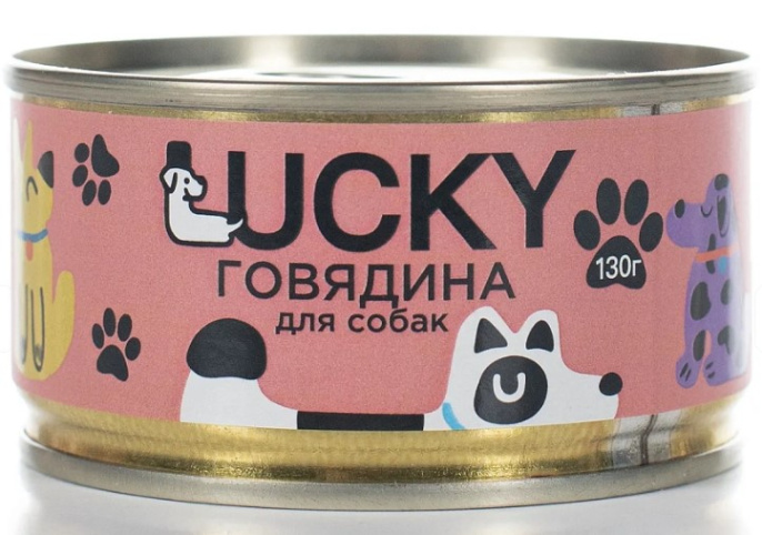 Консервы для собак Lucky Adult Dog (говядина)  (120 гр)