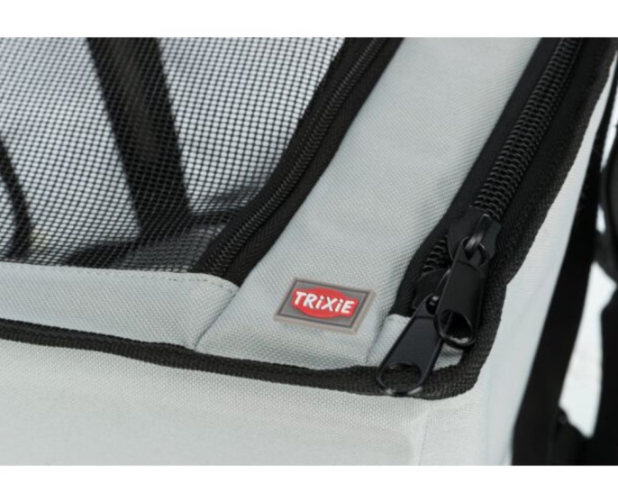 TRIXIE Сумка-подстилка автомобильная для собак 44 х 37 х 40 см, серая/черная