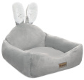 Gamma Лежанка для кошек квадратная Зайка (500x500x220мм, серая)