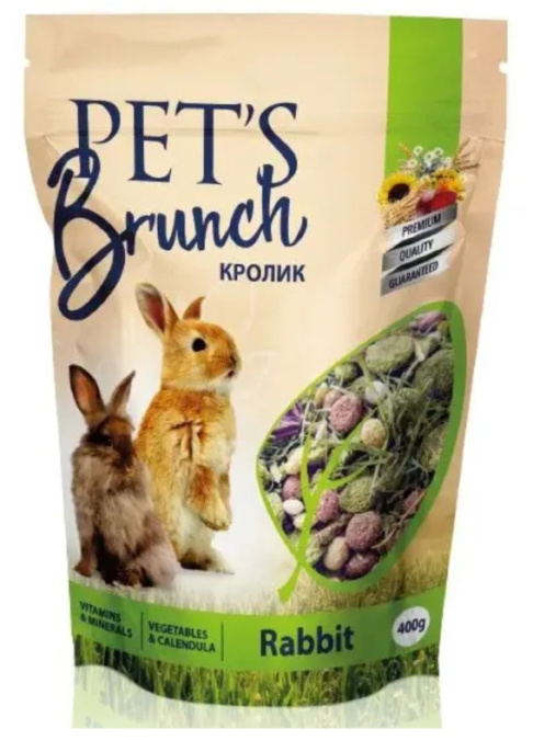 Сухой корм для кроликов Pet's Brunch (400 гр)