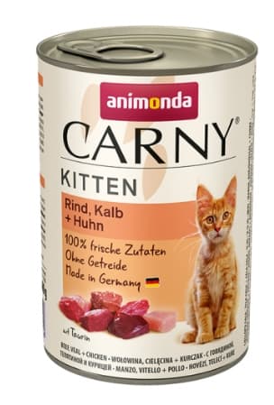 Консервы для котят Animonda CARNY Kitten (телятина, курица) (200 гр.)