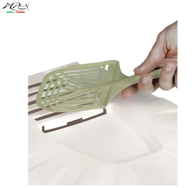 Закрытый туалет для кошек KOMODA пудровый (54x39x40h см)