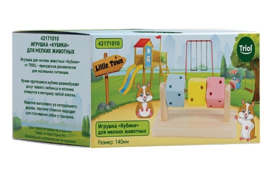Игрушка для мелких животных LITTLE TOWN "Кубики" 140 мм (42171010)