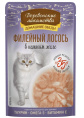 Влажный корм для кошек Деревенские лакомства Филейный лосось в нежном желе (70 гр.)