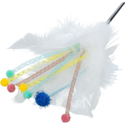 TRIXIE Игрушка для кошек Удочка-дразнилка с перьями, 41 см