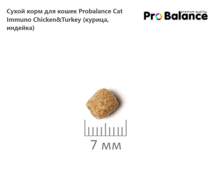 Сухой корм для кошек Probalance Cat Immuno Chicken&Turkey (курица, индейка) (400 гр.)