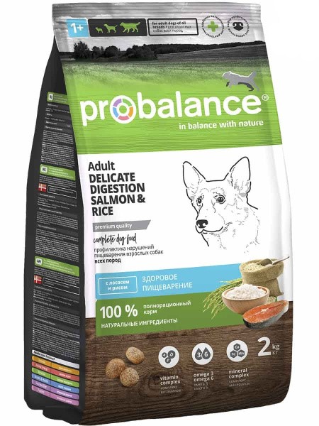 Сухой корм для собак ProBalance Dog Delicate Digestion (лосось, рис) (15 кг)