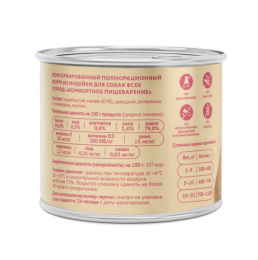 Влажный корм для собак Мнямс На каждый день Паштет из индейки «КОМФОРТНОЕ ПИЩЕВАРЕНИЕ»