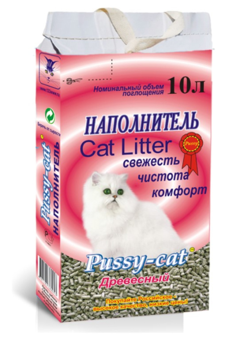 Древесный наполнитель Pussy-Сat (4,5 л)