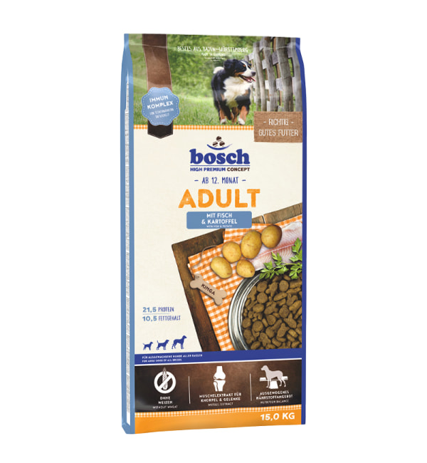 Сухой корм для собак Bosch Adult (рыба с картофелем) (1 кг)