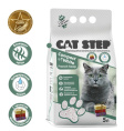 Cat Step Наполнитель белый комкующийся минеральный для кошек Compact White French Soap (5 л)
