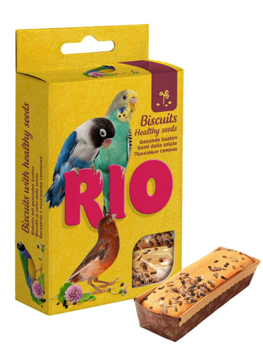 Бисквиты для всех видов птиц с полезными семенами "RIO" (5х7 гр.)