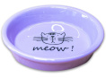 Миска для кошек Mr.Kranch керамическая MEOW! 200 мл (Сиреневая)