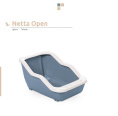 Туалет для кошек с высоким бортом NETTA OPEN (54x39x29h см, светло-зеленый)