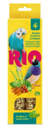 Палочки для волнистых попугайчиков и экзотов  RIO Суперзелень и водоросли