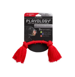 Игрушка для собак Playology Dri-Tech Rope жевательный канат с ароматом говядины красный