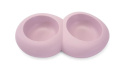 Миска двойная розовая IMAC CIOTTOLI D03 0.3 л+0.3 л (40486)