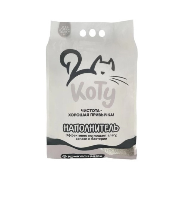 КОТУ Наполнитель минеральный комкующийся компакт (7.5 кг (9,2 л))