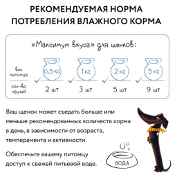 Пауч Мнямс мясное рагу с индейкой и овощами для щенков "Максимум вкуса"