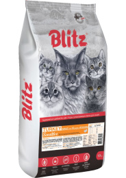 Сухой корм для кошек Blitz Sensitive Adult Cat All Breeds (индейка)
