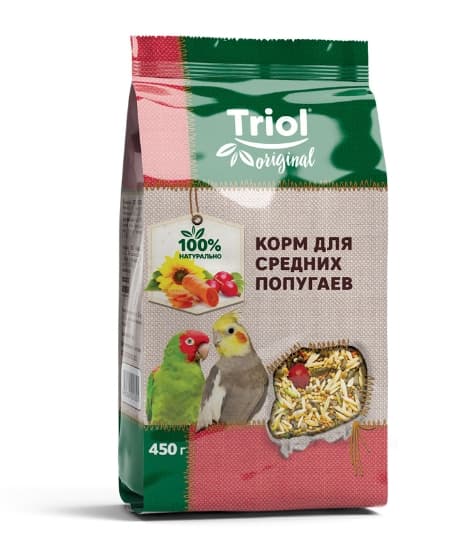 Корм для средних попугаев Triol Original (450 гр)