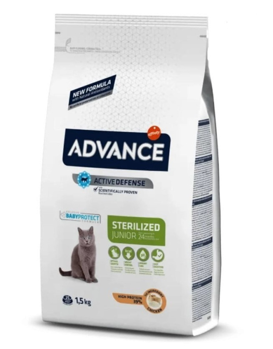 Сухой корм для кошек Advance Cat Young Sterilized Cat до 24 месяцев (курица и рис) (1,5 кг)