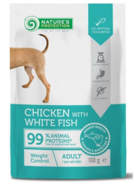 Влажный корм для собак Nature's Protection Weight Control Adult Dog (курица, белая рыба)