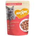 Влажный корм Мнямс Кусочки в соусе с лососем для стерилизованных кошек (85 гр.)