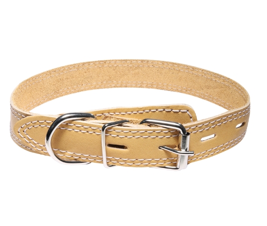 Ошейник кожаный одинарный Gamma  (58 х 2.5 см)